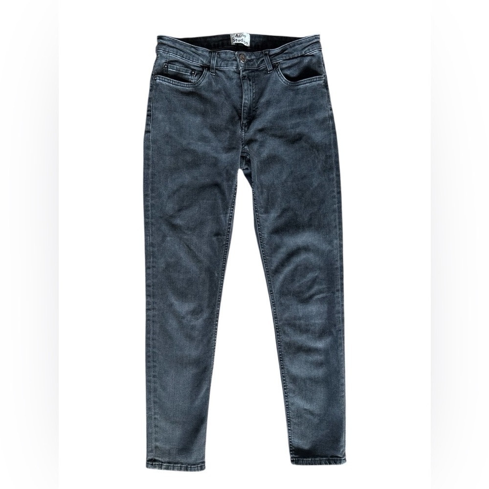 Acne Studios women's Skin 5 Used Black (grey) Skinny denim size 30x32 mid rise